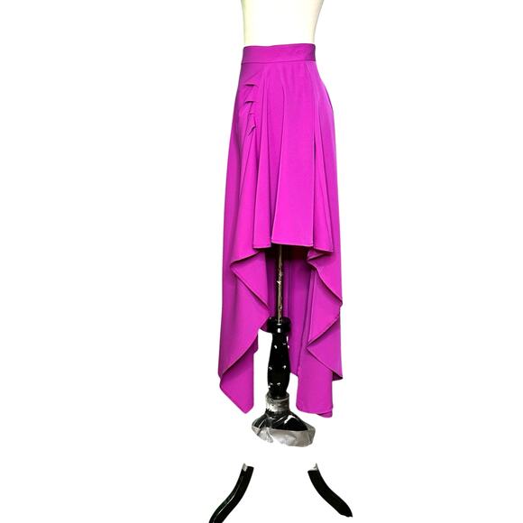 Fuchsia asymmetrical hi low skirt size Small - Picture 4 of 10
